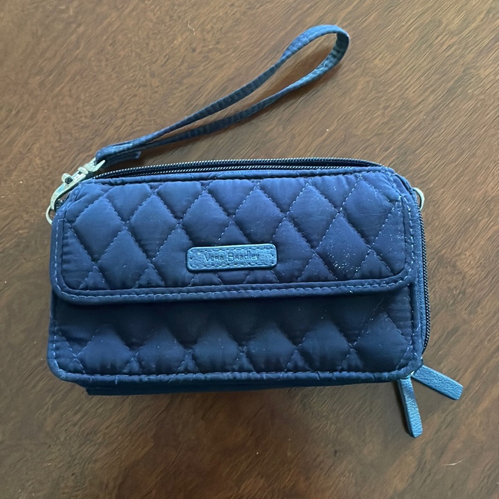Vera Bradley Navy blue wristlet